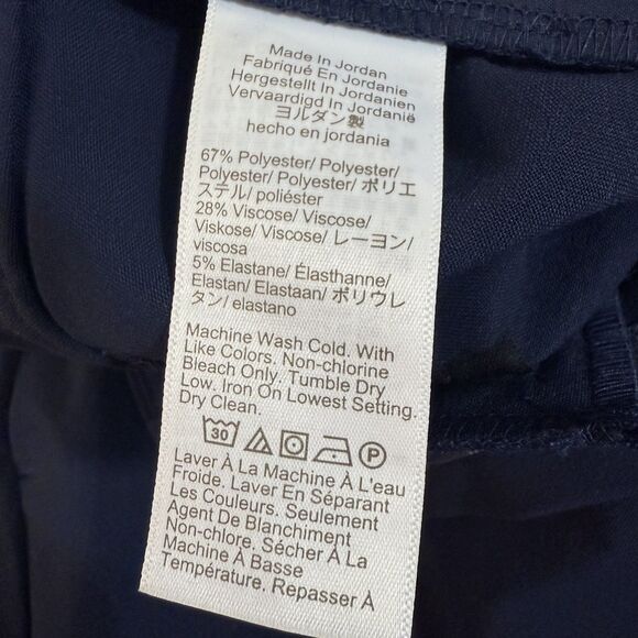 J.CREW Slim-Fit Full-Length Trouser Pant 14 Navy Blue Stretch Chino NWT B24 - Picture 6 of 6